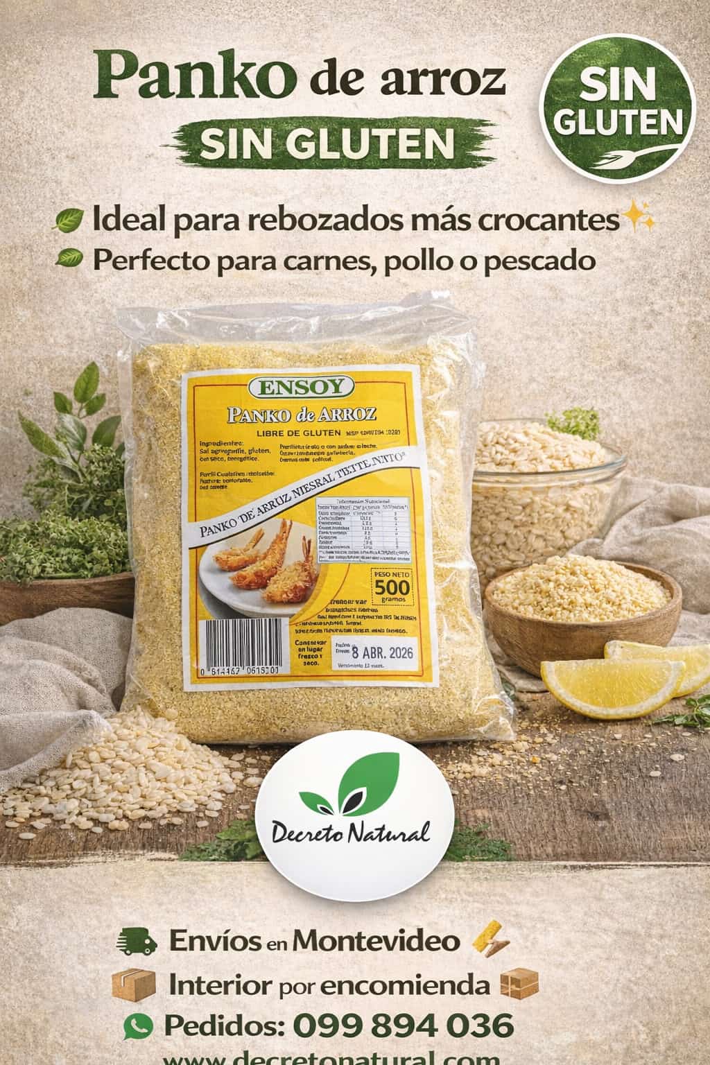 PANKO DE ARROZ 500G