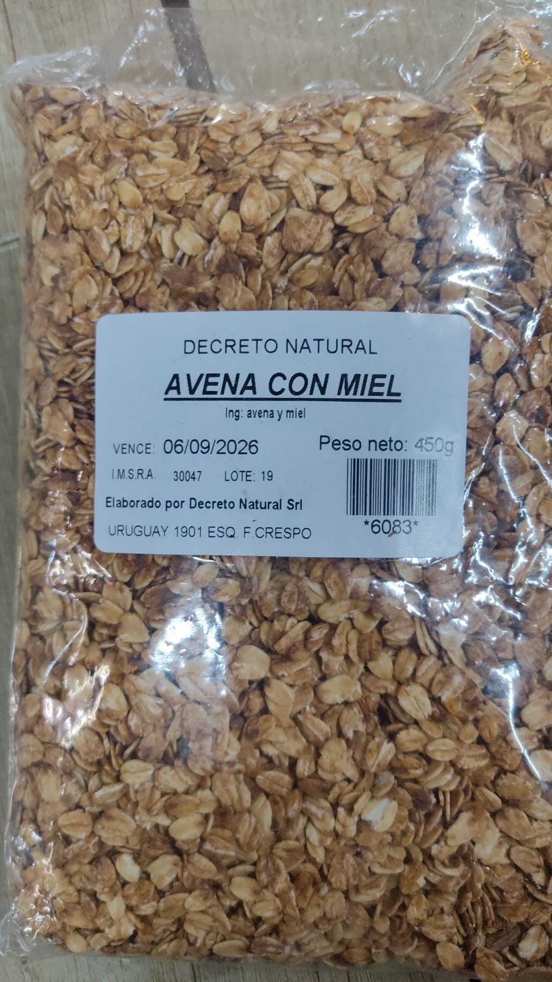 AVENA CON MIEL