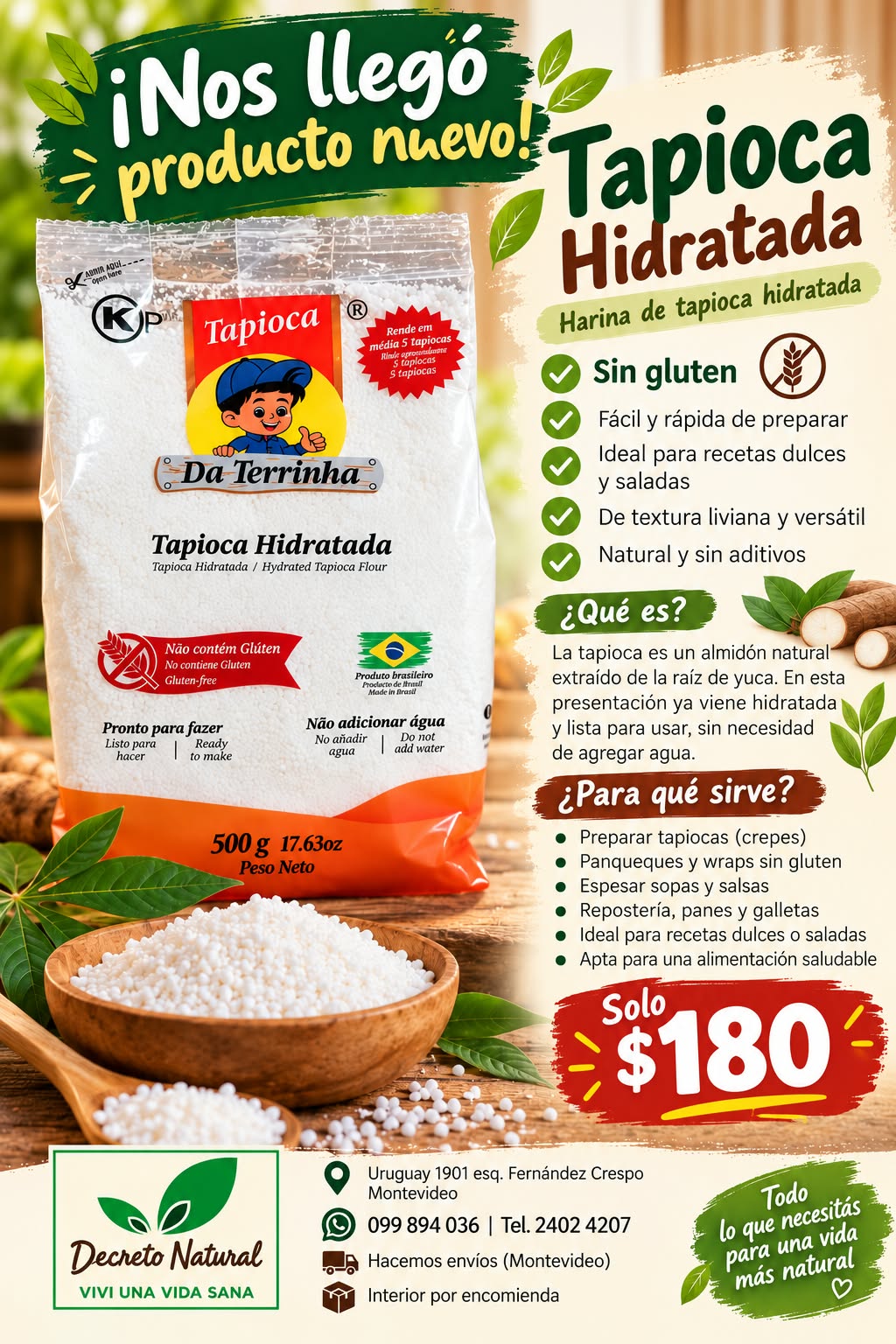 TAPIOCA HIDRATADA DA TERRINHA