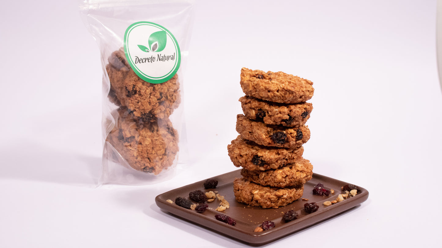 GALLETAS DE MACA Y PASAS DECRETO NATURAL