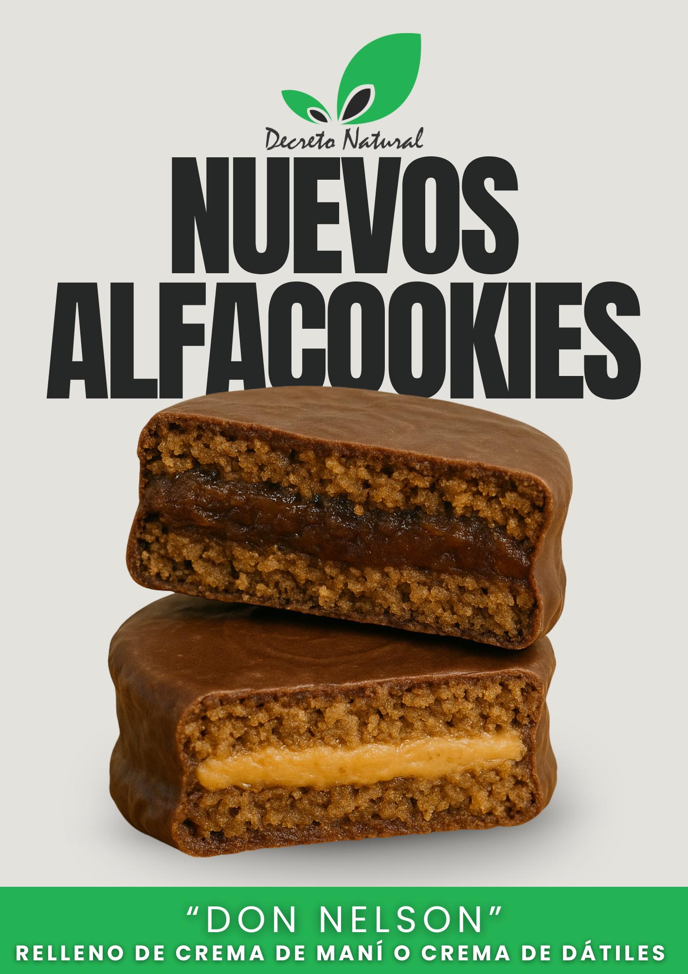 ALFACOOKIES RELLENO DE CREMA DE MANI